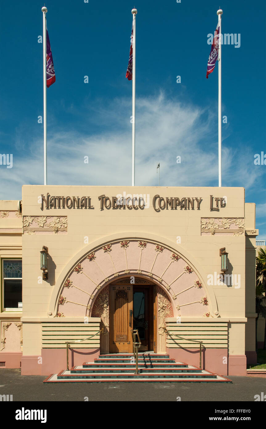 National Tobacco Building, Napier, Hawke's Bay, New Zealand Stock Photo