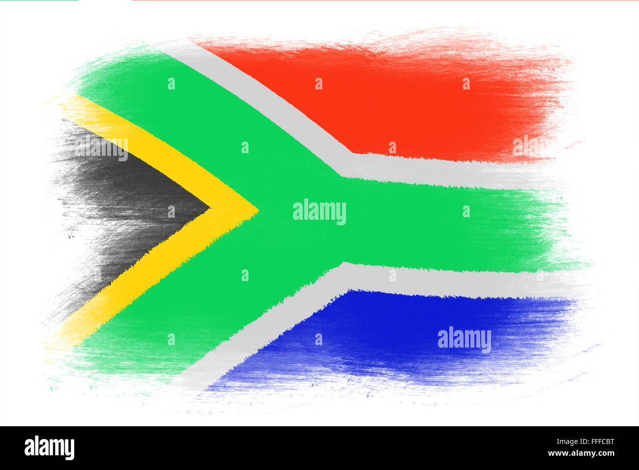 South africa flag drawing hi-res stock photography and images - Alamy