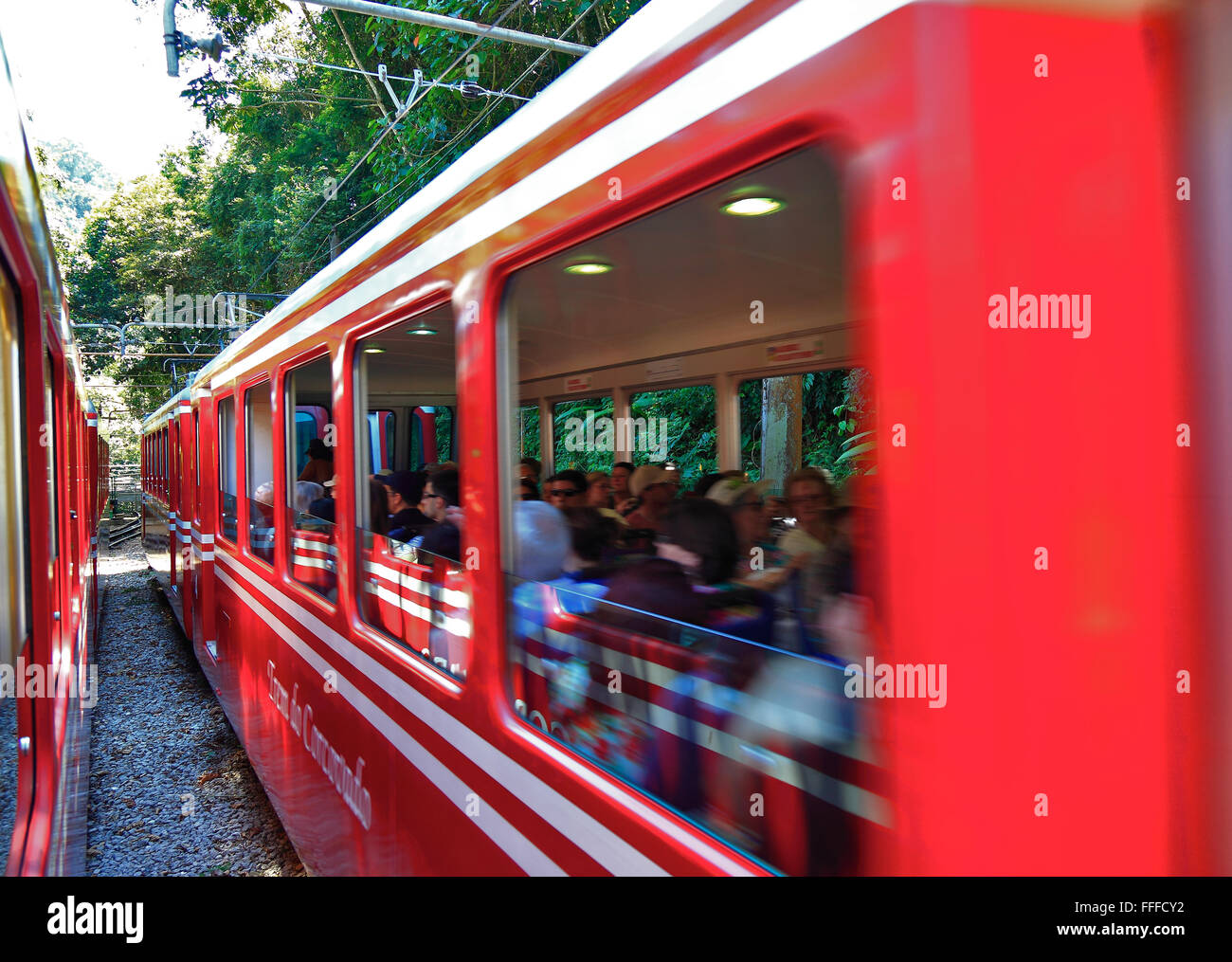 The Corcovado Rack Railway on the Corcovado, one of the landmarks of