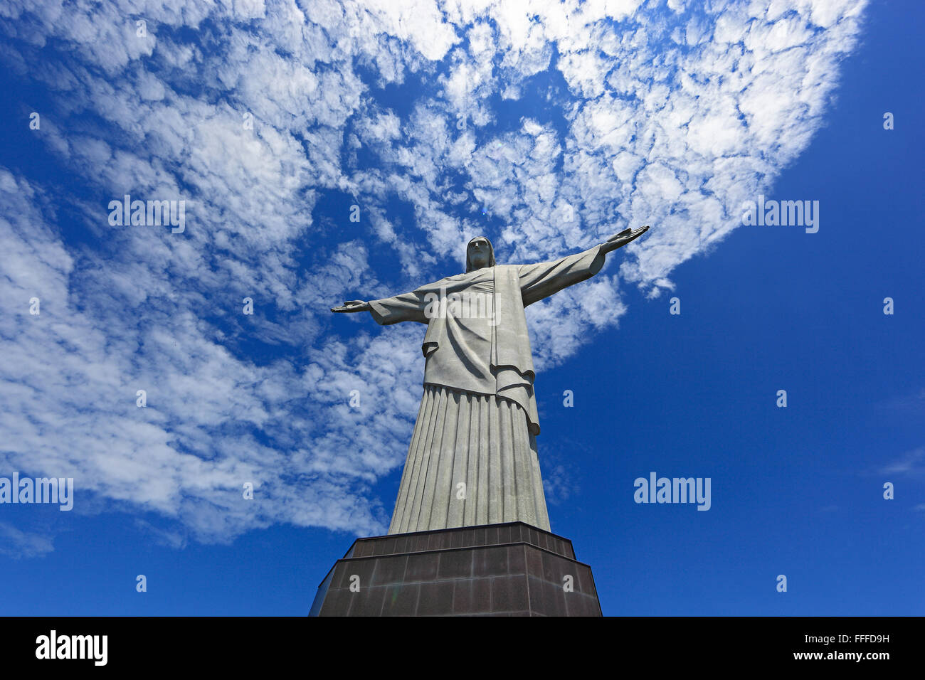 The statue of Christ the Redeemer atop Corcovado, Rio de Janeiro, Brazil Stock Photo