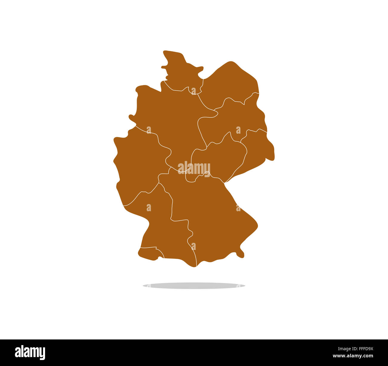 germany map with regions