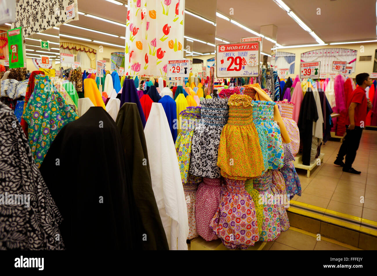 Modatelas fabric store in Acapulco, Mexico Stock Photo Alamy