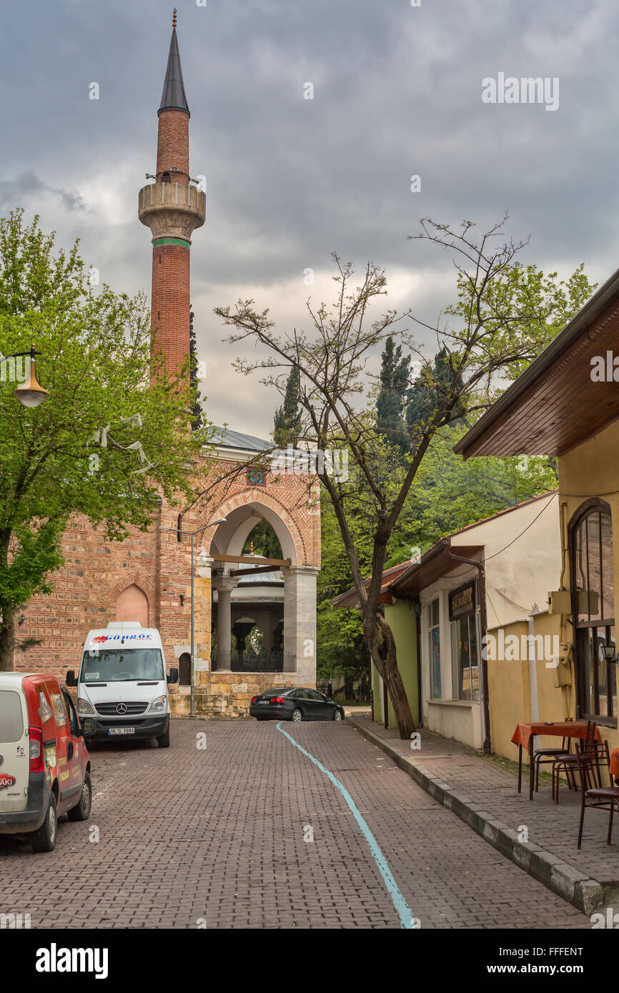 Street in old town, Bursa, Bursa Province, Turkey Stock Photo
