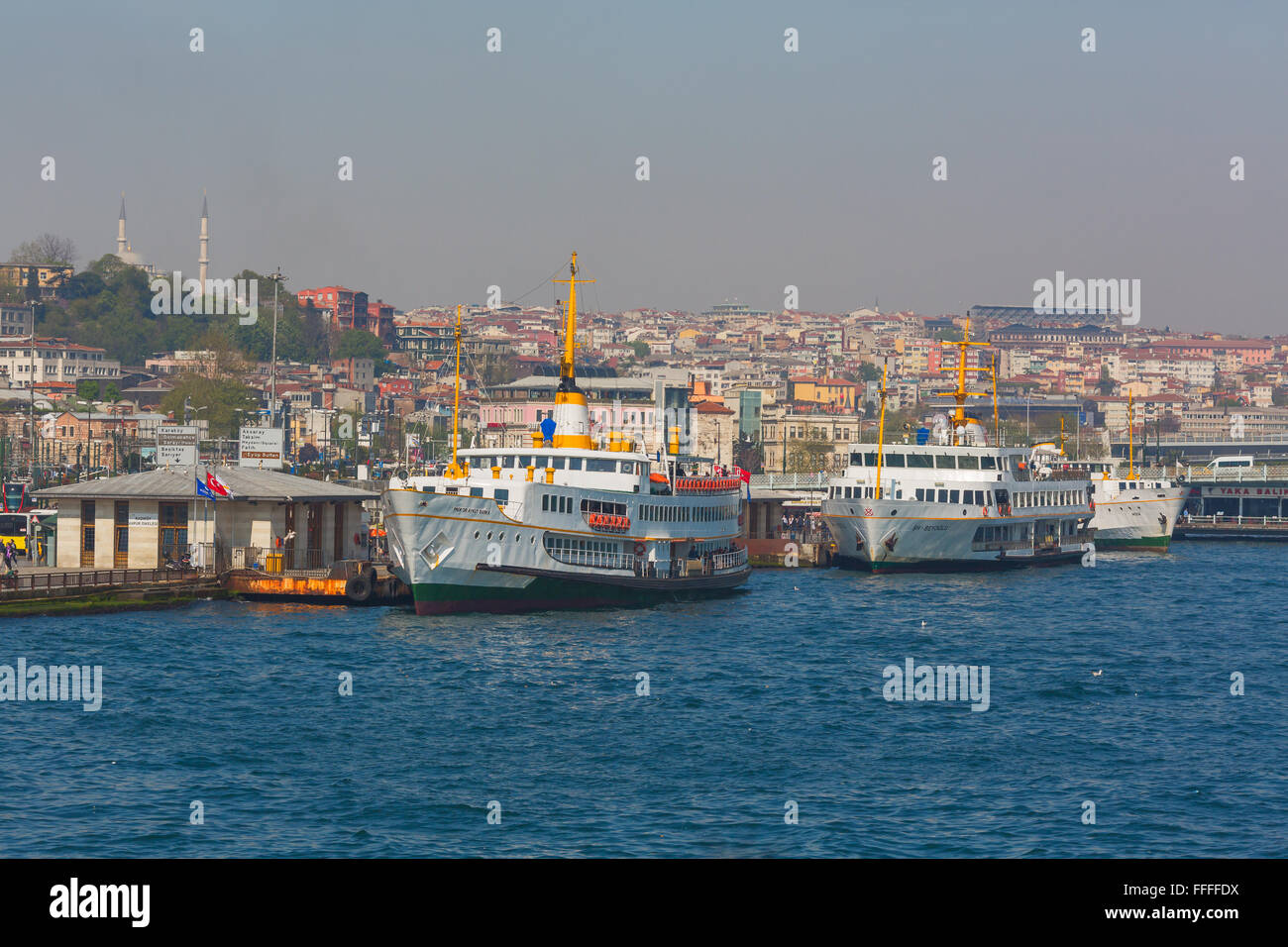 Cityscape of Istanbul, Turkey from Bosphorus Stock Photo - Alamy