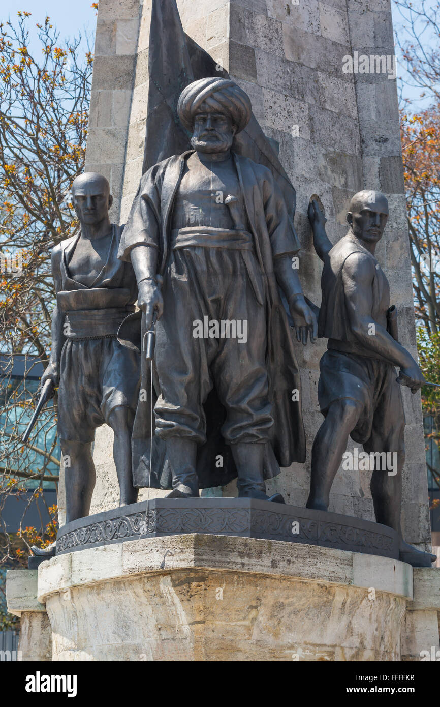 Statue of Hayreddin Barbarossa near the Istanbul Naval Museum, Istanbul, Turkey Stock Photo