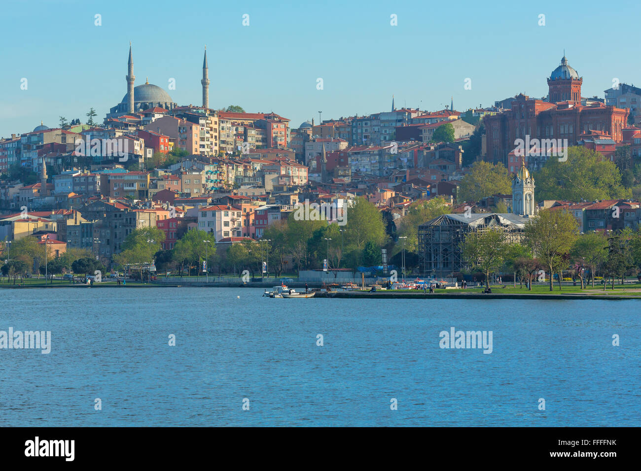 Cityscape of Istanbul, Turkey from Bosphorus Stock Photo - Alamy