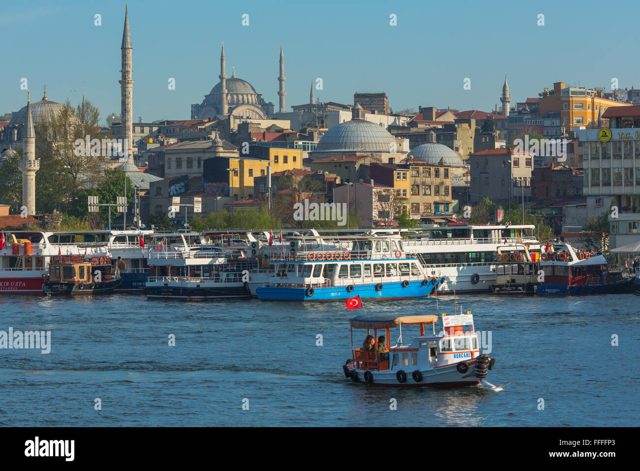 Cityscape of Istanbul, Turkey from Bosphorus Stock Photo - Alamy