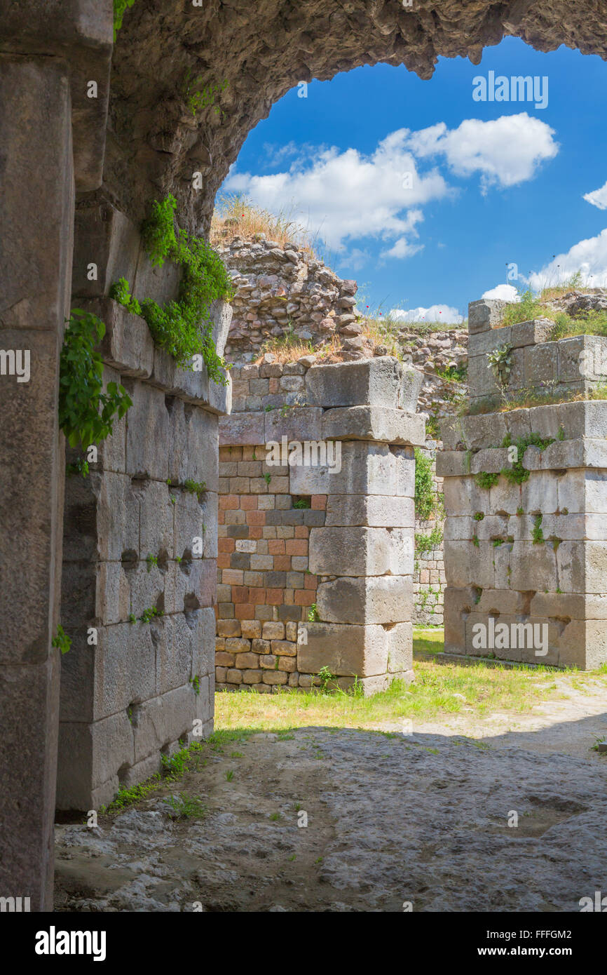 Sanctuary of Asclepius, Pergamon, Bergama, Izmir Province, Turkey Stock Photo