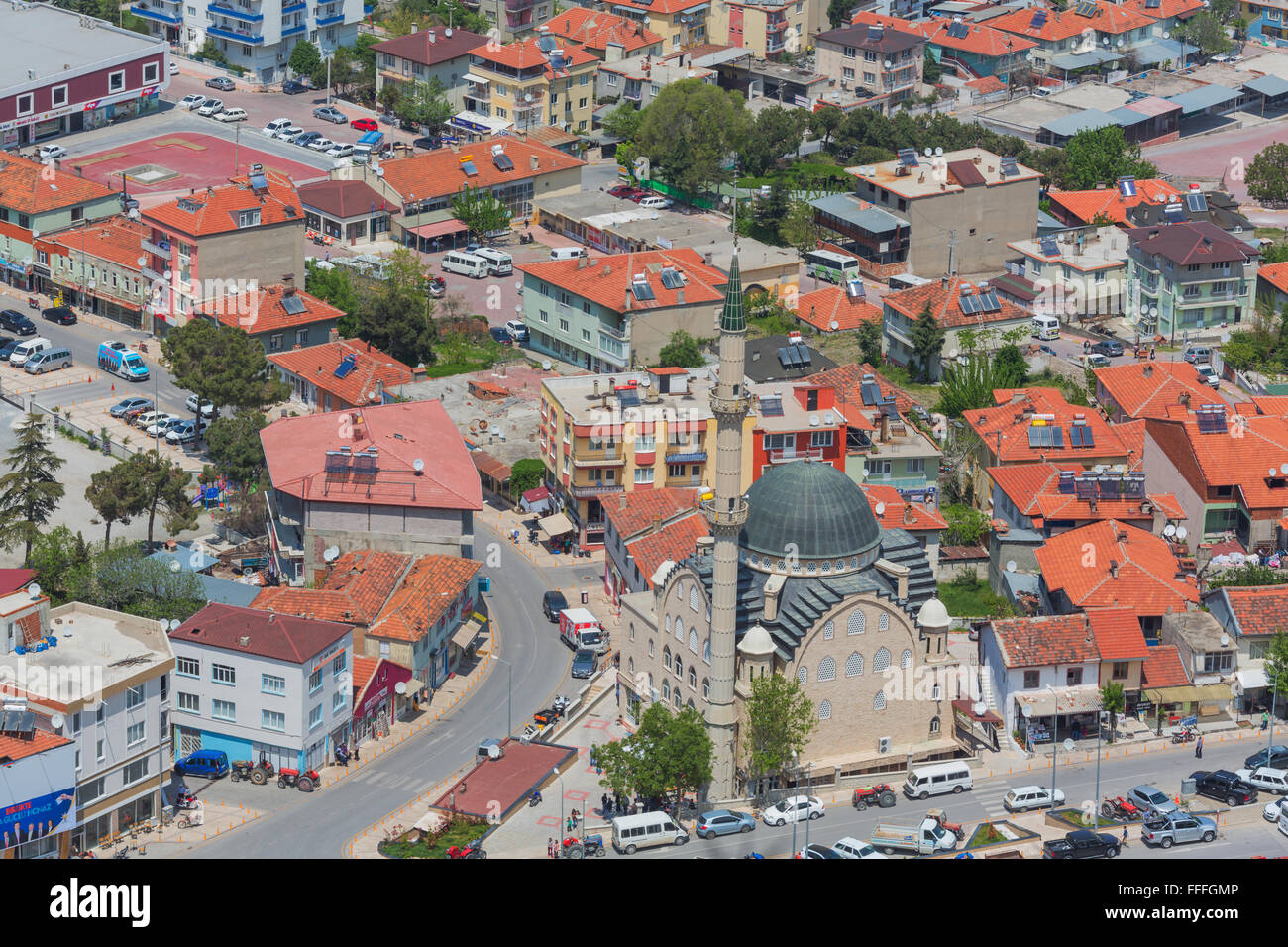Cityscape, Honaz, Denizli Province, Turkey Stock Photo