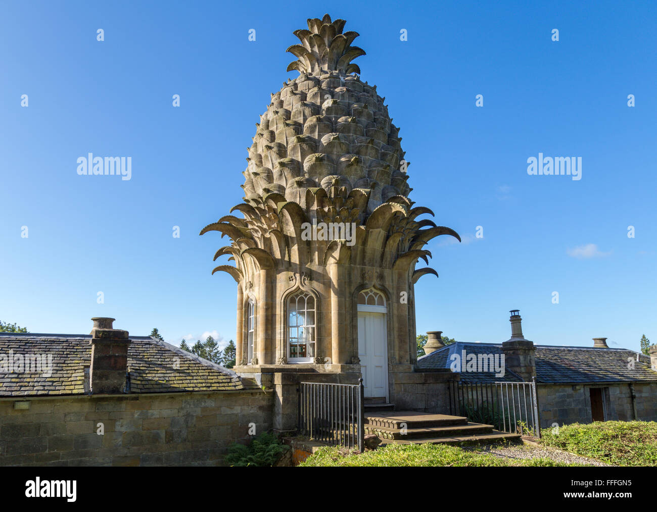 The Dunmore Pineapple, Airth, Falkirk, Scotland, UK Stock Photo