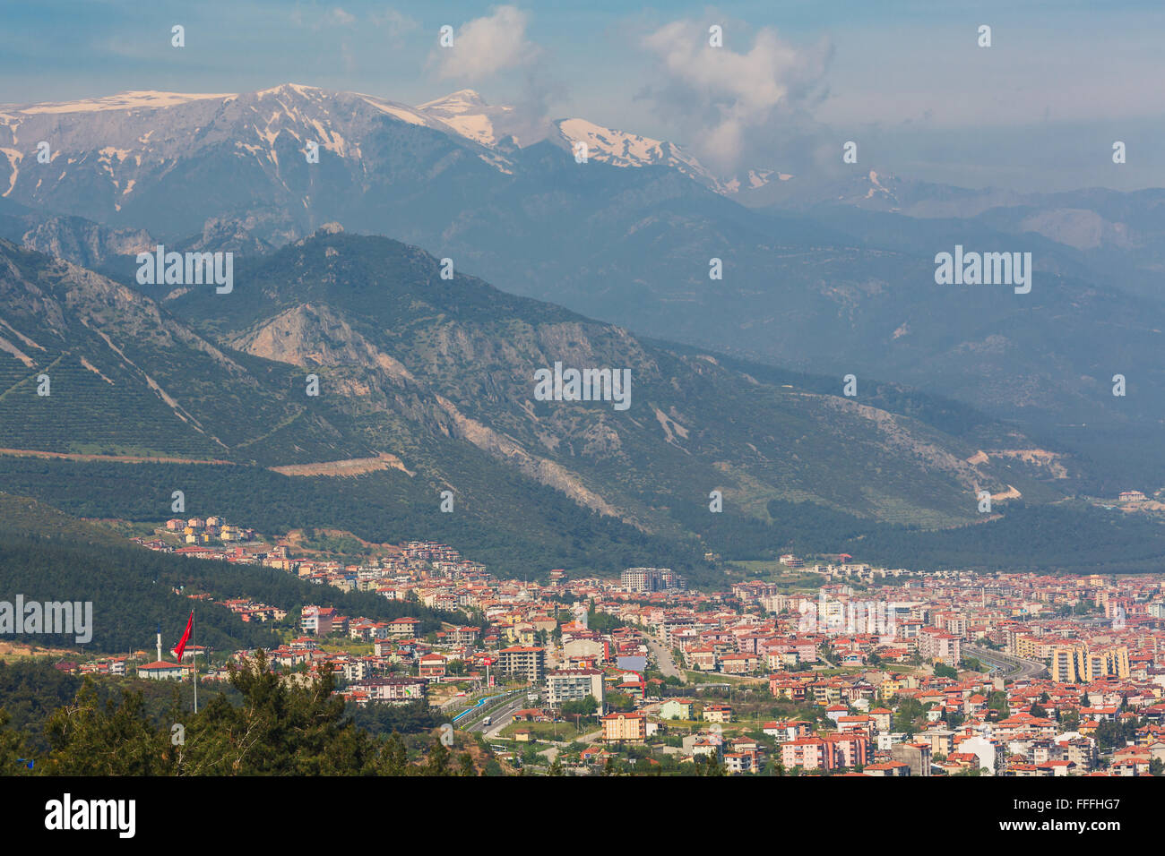 Mountain view, Denizli Province, Turkey Stock Photo
