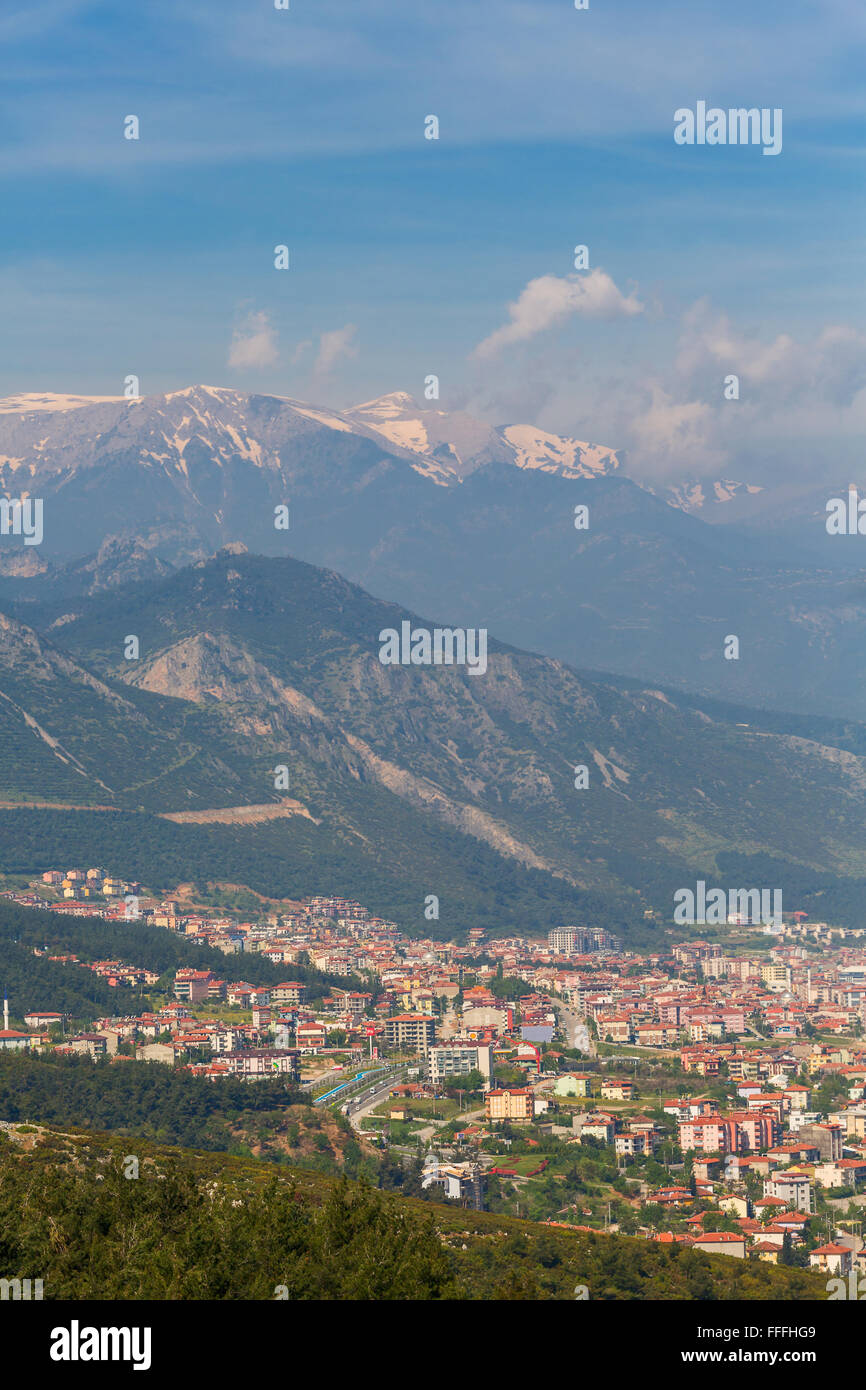 Mountain view, Denizli Province, Turkey Stock Photo