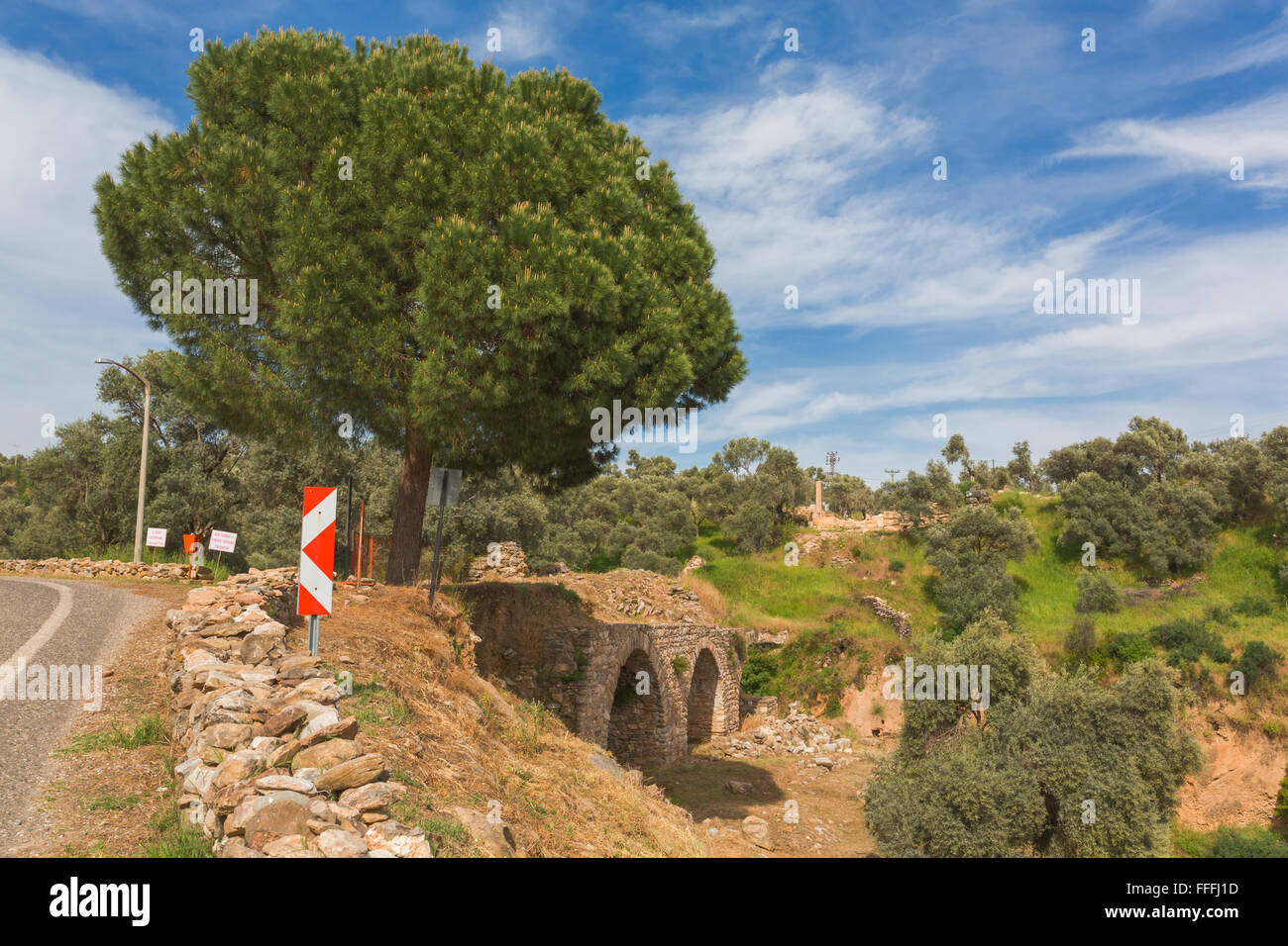 Ruins of ancient Nysa on the Maeander, Aydin Province, Turkey Stock Photo