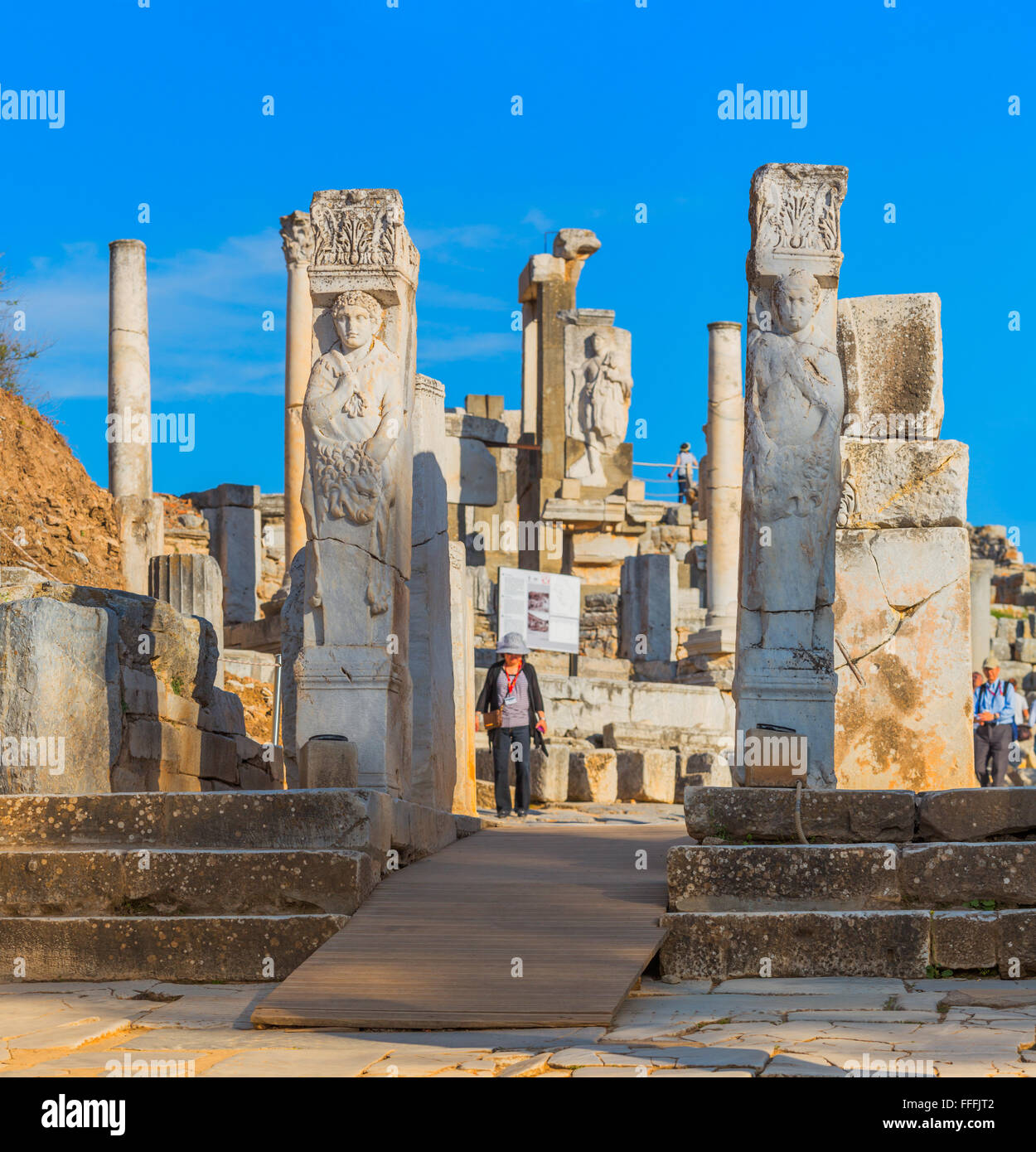Ruins of ancient Ephesus, Selcuk, Izmir Province, Turkey Stock Photo ...