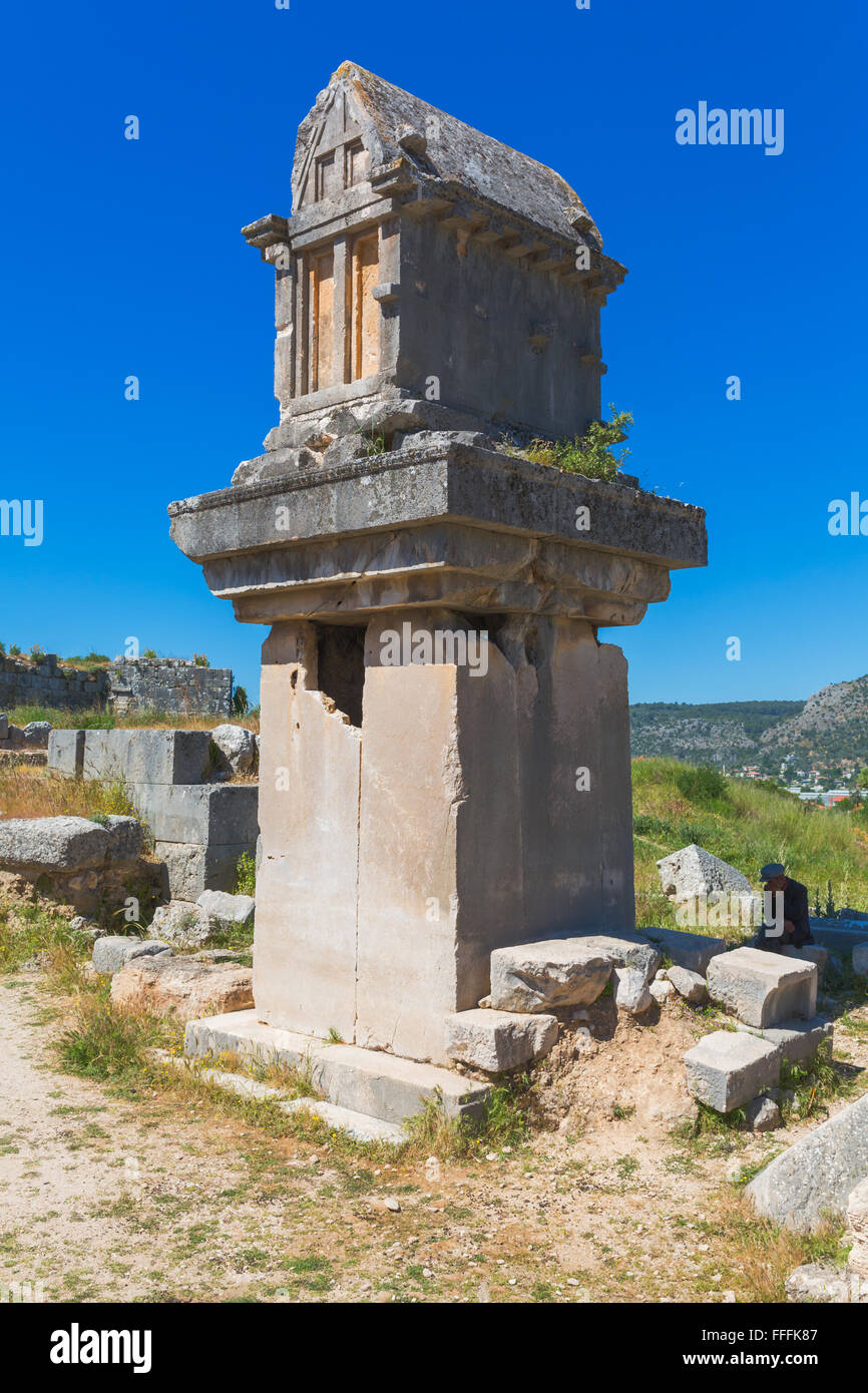 Ruins of ancient Xanthos, Antalya Province, Turkey Stock Photo