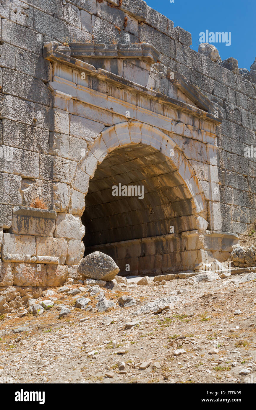 Ruins of ancient Letoon, Antalya Province, Turkey Stock Photo