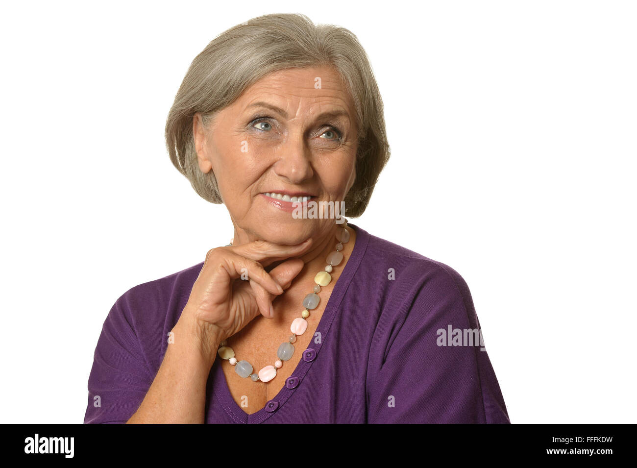 Portrait of beautiful senior woman Stock Photo - Alamy