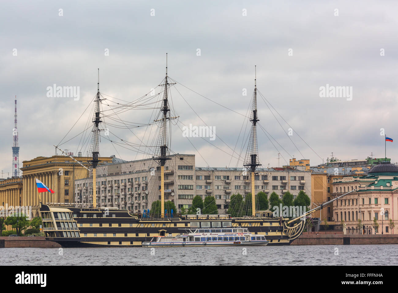 Sailing ship, Saint Petersburg, Russia Stock Photo