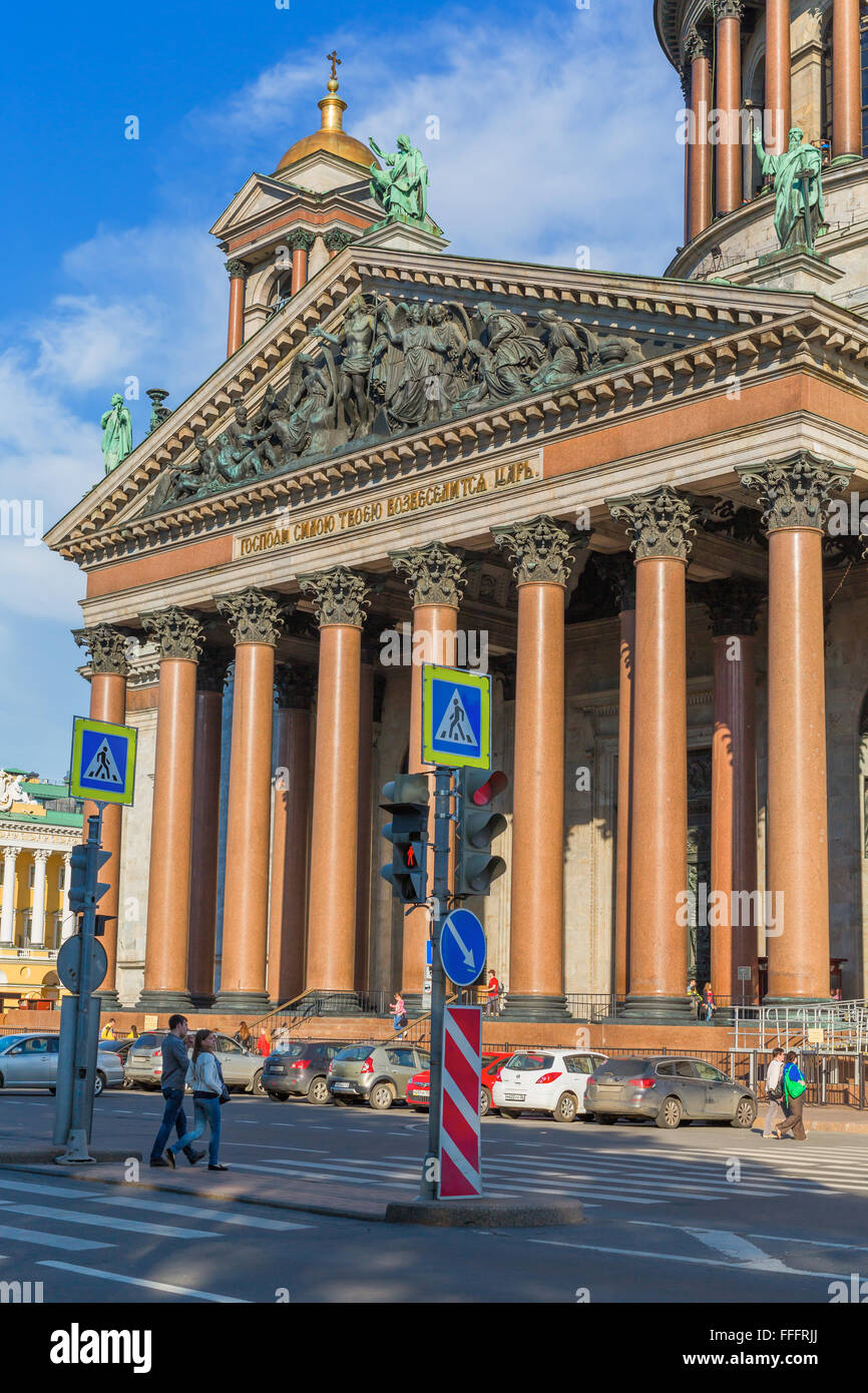 St. Isaac's Cathedral, Saint Petersburg, Russia Stock Photo