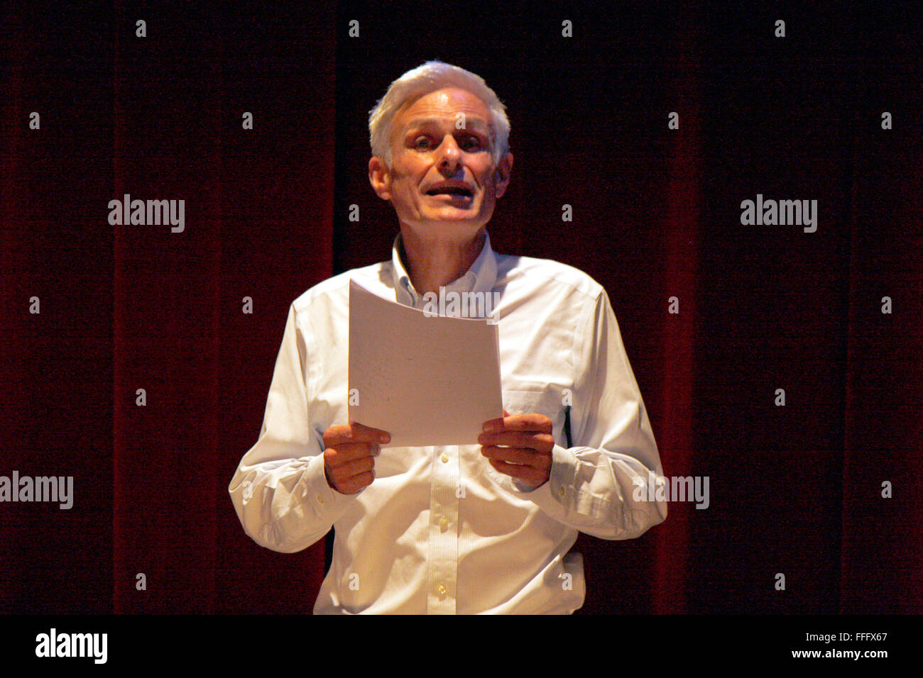Rainald Goetz - Lesung seines neuen Romans "Johann Holtrop", Deutsches Theater, 26. September 2012, Berlin. Stock Photo