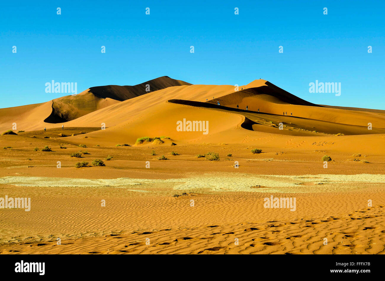Stunning landscape of the sand dunes of Namibia Stock Photo