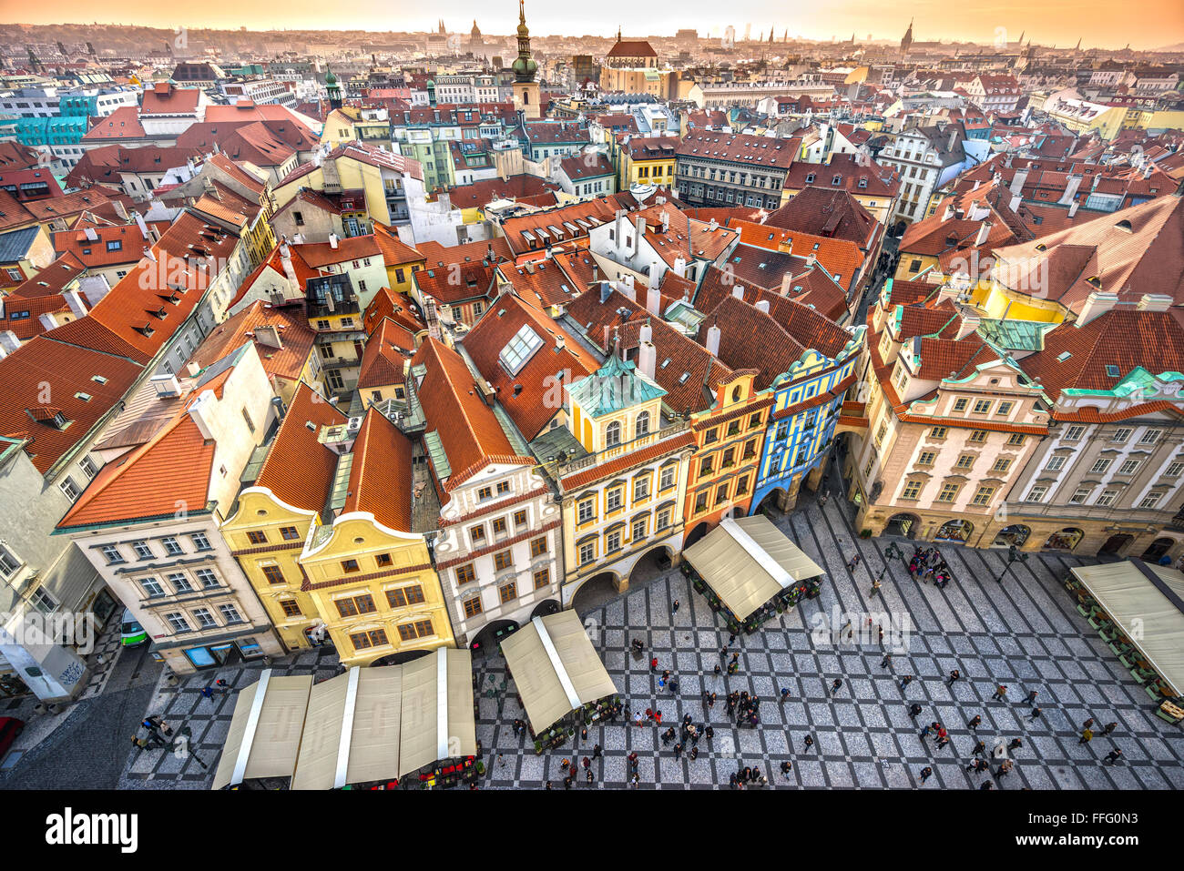 Prague, Old Town Square. Czech Republic Stock Photo