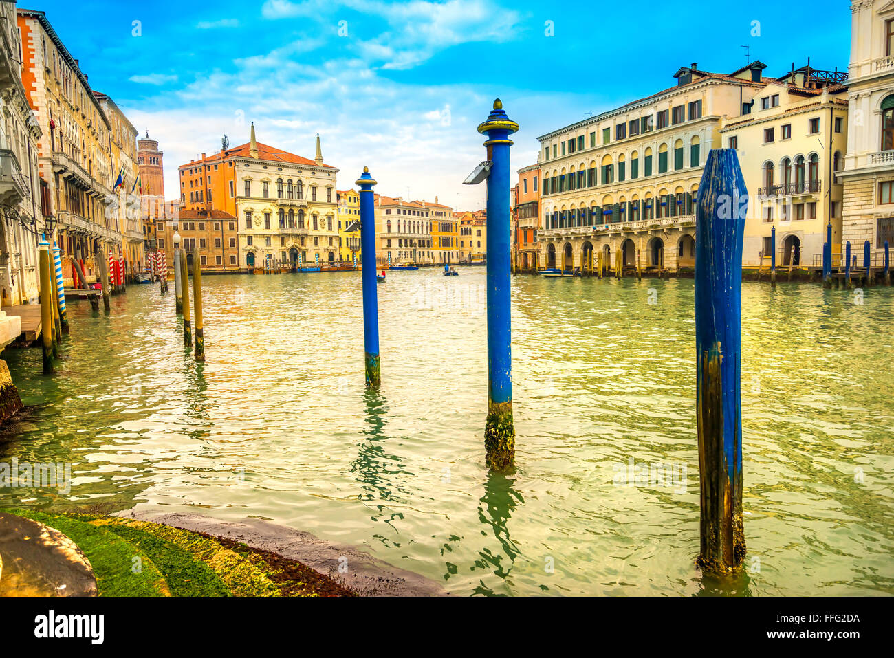 Grand Canal at sunset, Venice, Italy Stock Photo - Alamy
