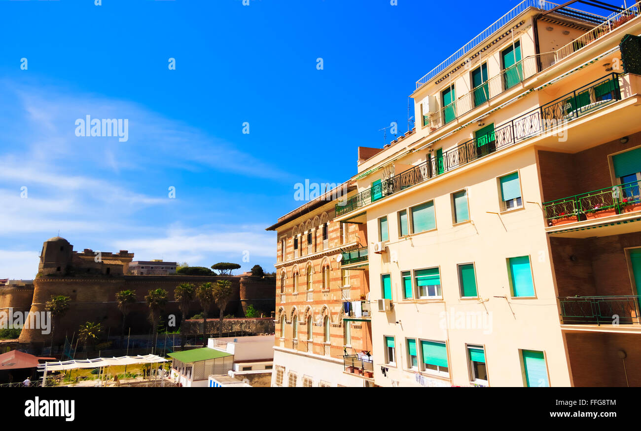 Sangallo Fortress and modern tourist apartments Stock Photo