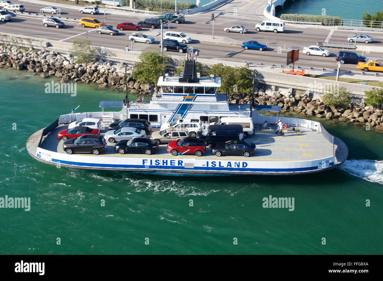 Ferry to Fisher Island in Miami, FL, USA Stock Photo Alamy