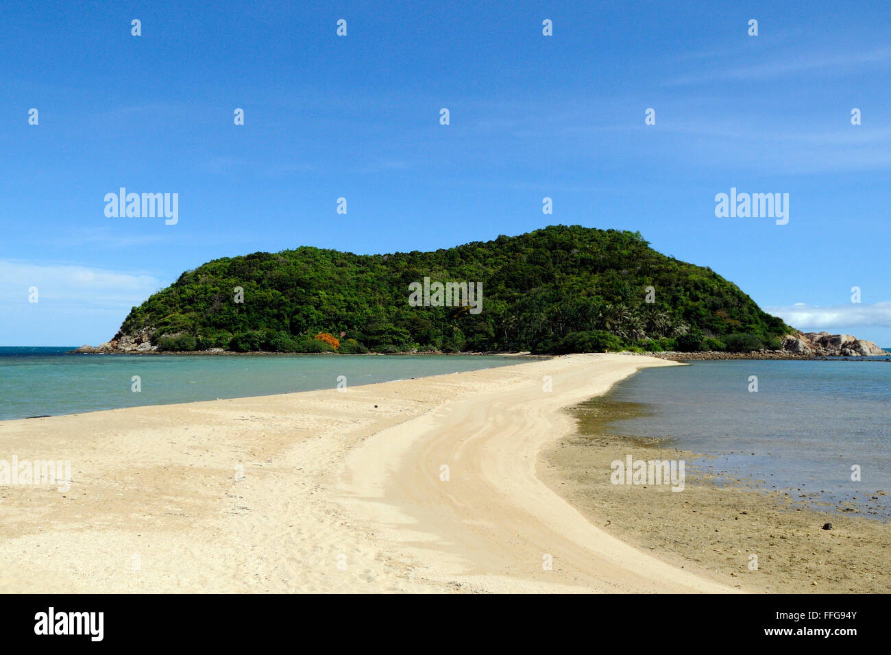 a Beautiful view on Koh ma beach, Koh phangan,Thailand Stock Photo