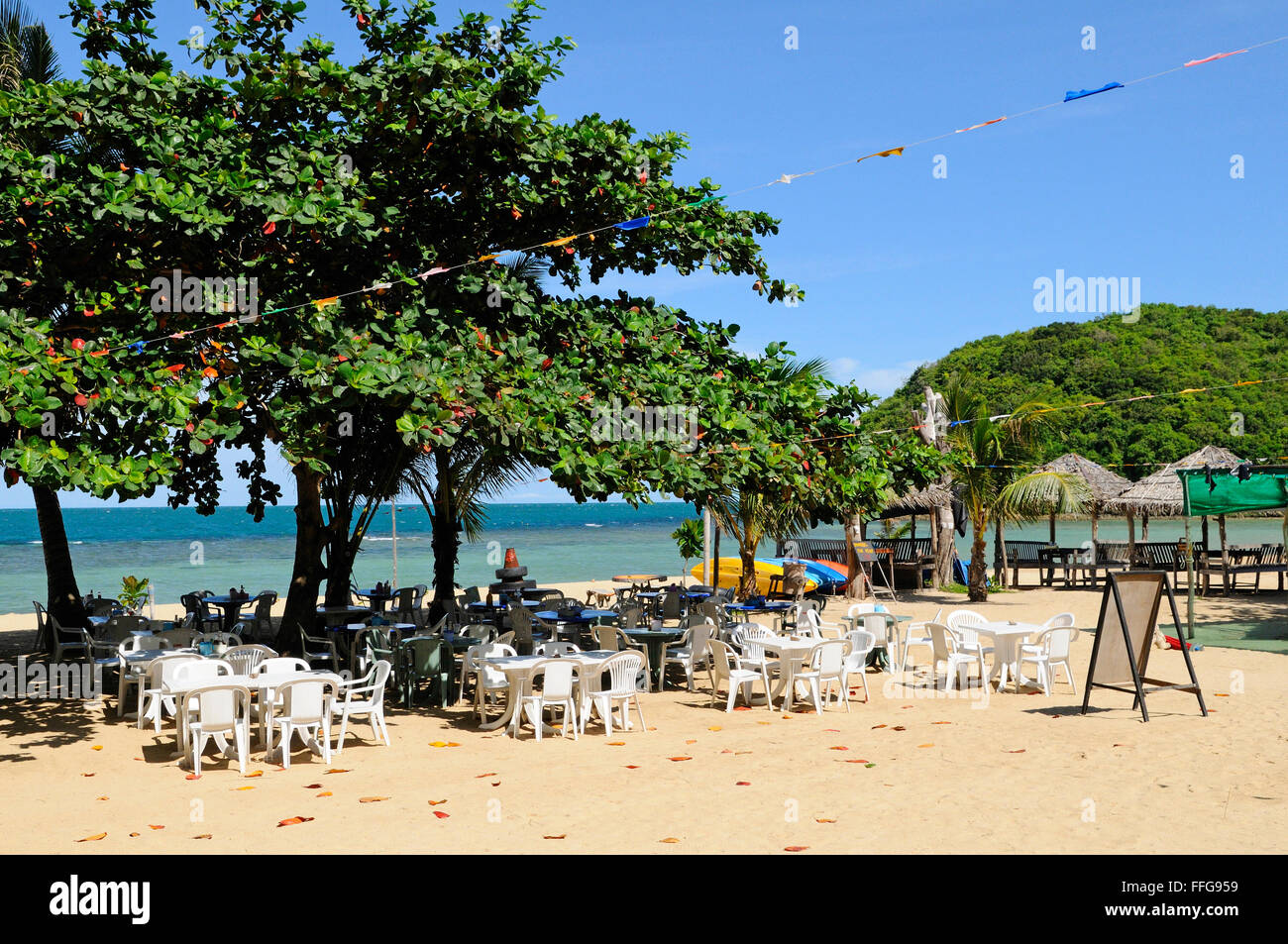 Mae haad beach, koh phangan, Thailand Stock Photo