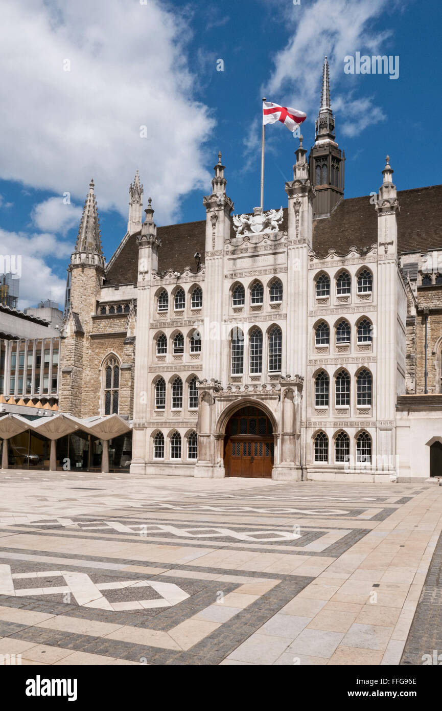 The Guildhall built between 1411 and 1440 in the City of London, United ...
