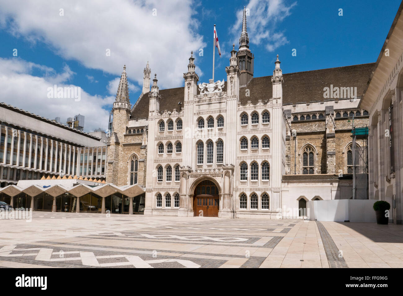 The Guildhall built between 1411 and 1440 in the City of London, United ...