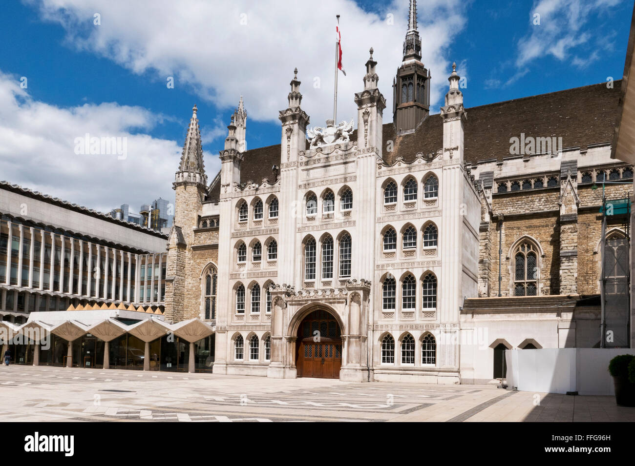 The Guildhall built between 1411 and 1440 in the City of London, United ...