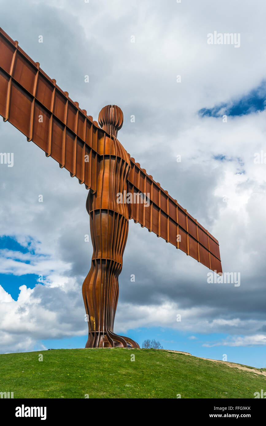 Angel of the North Anthony Gormley Gateshead Tyne and Wear North East England UK Europe Stock Photo