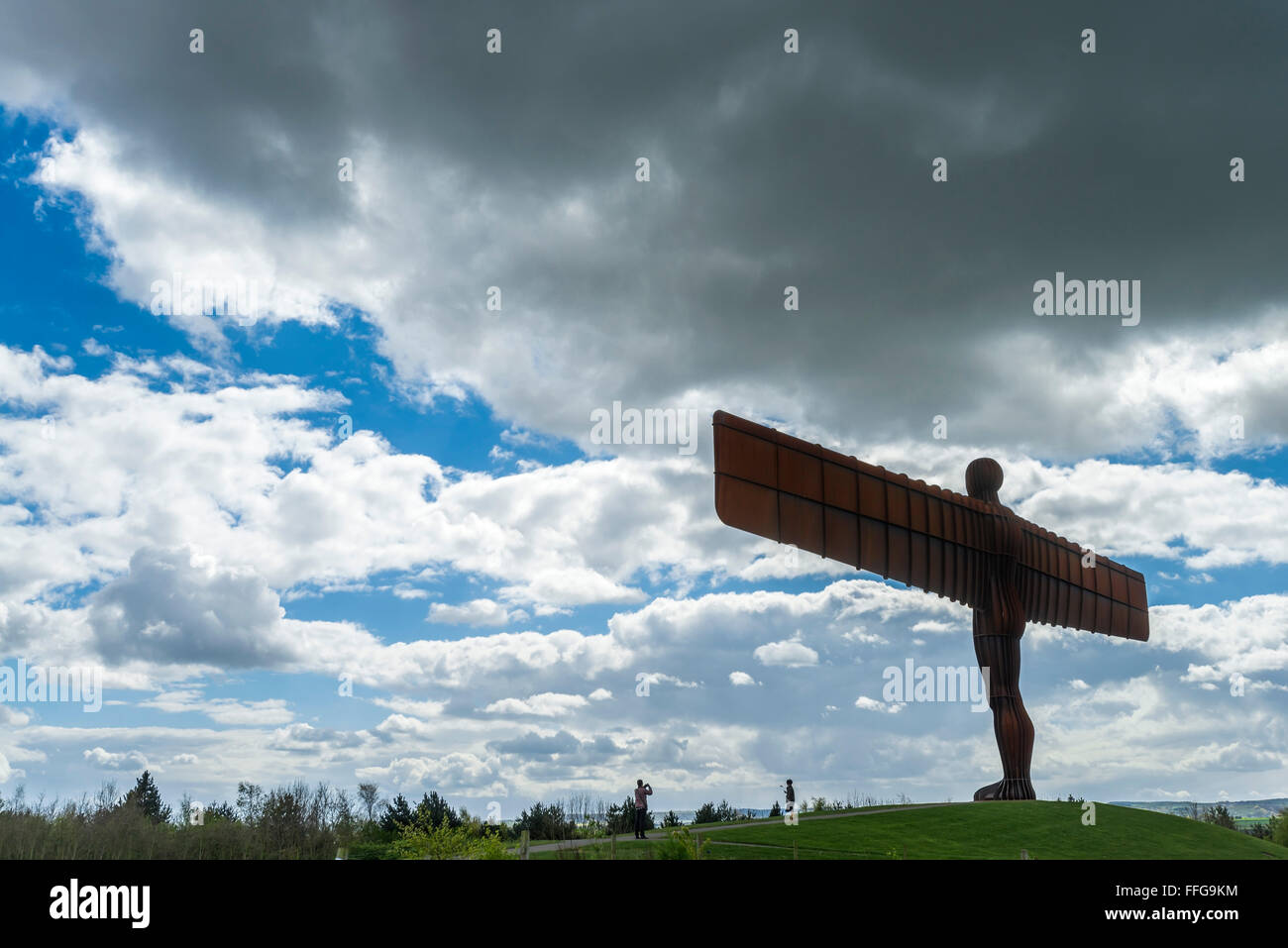 Angel of the North Anthony Gormley Gateshead Tyne and Wear North East England UK Europe Stock Photo