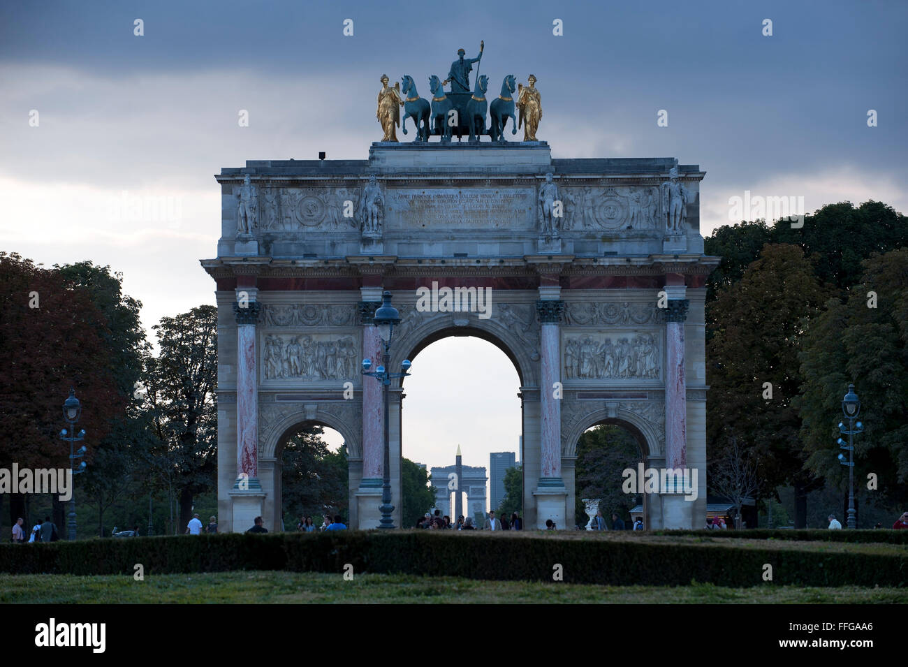 Arc de triomphe de carousel, Paris, Ile de france, Frankreich, Europa Stock Photo