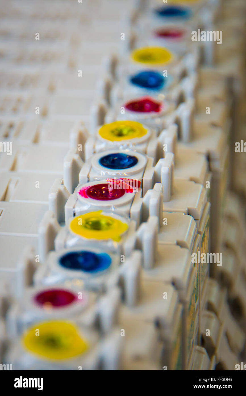 Pile of inks hi-res stock photography and images - Alamy