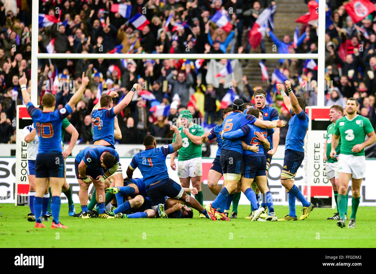 Stade de France, Paris, France. 13th Feb, 2016. 6 Nations Rugby ...