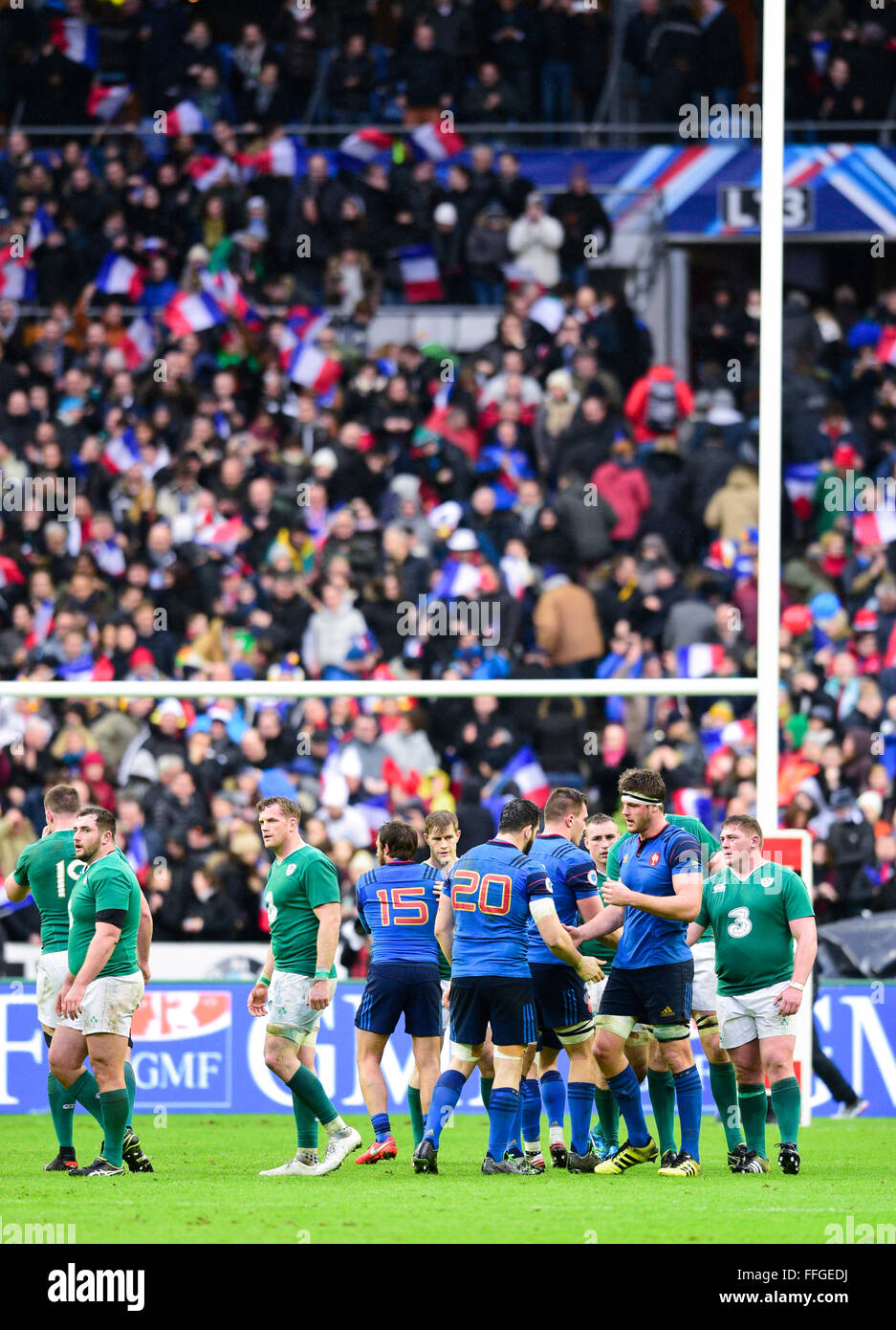 Stade de France, Paris, France. 13th Feb, 2016. 6 Nations Rugby ...