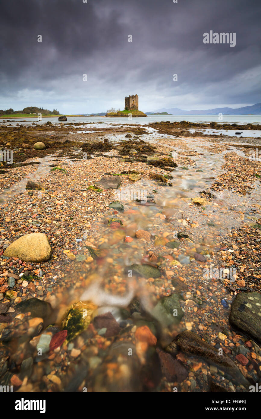 Castle Stalker in Argyll and Bute, Scotland Stock Photo