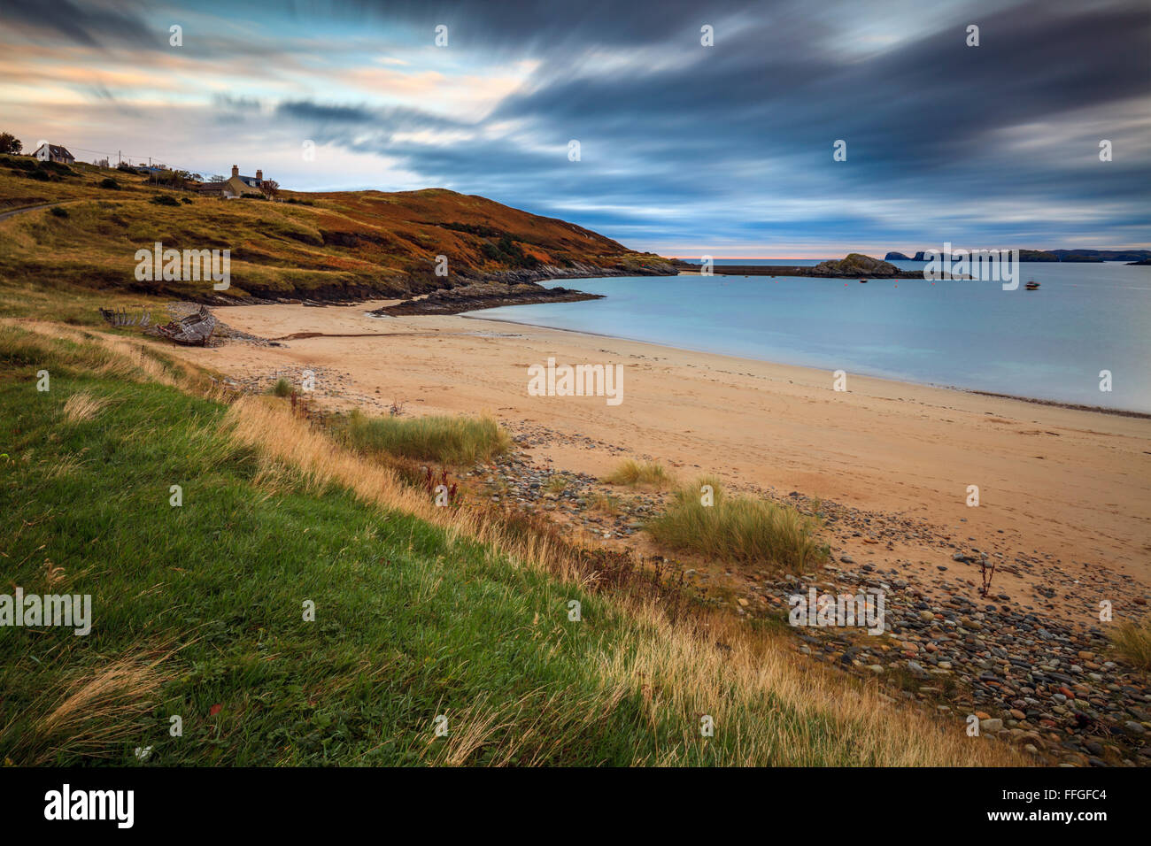 Talmine Beach on the Kyle of Tongue, Scotland Stock Photo