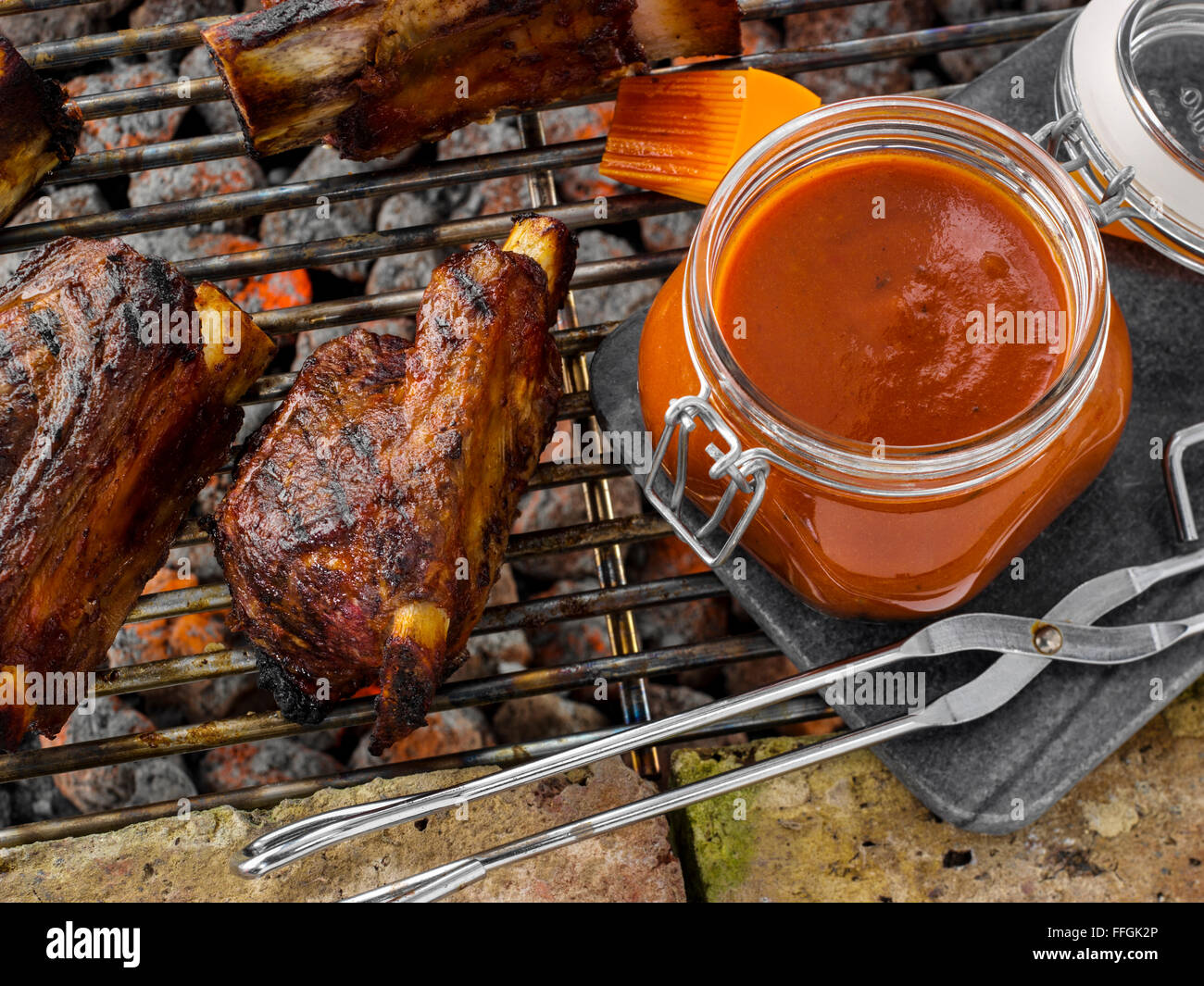 Chipotle BBQ sauce Stock Photo