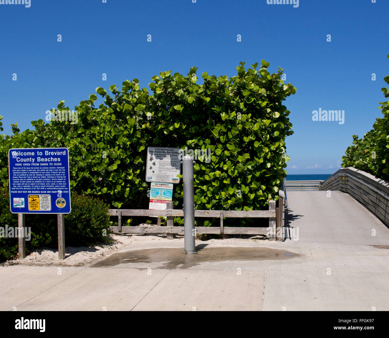 The beaches of Brevard County Florida at Melbourne Beach Stock Photo Alamy