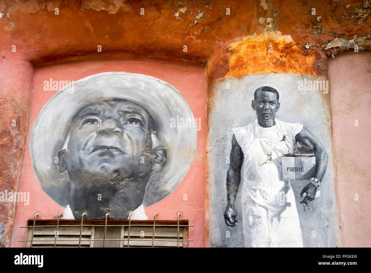wall painting in havana,cuba Stock Photo Alamy