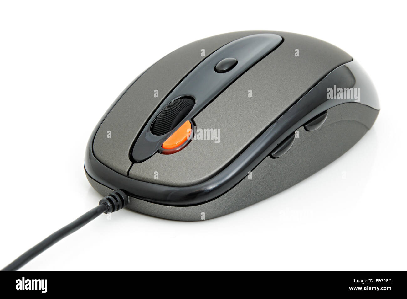 Wired computer mouse isolated on a white background Stock Photo - Alamy