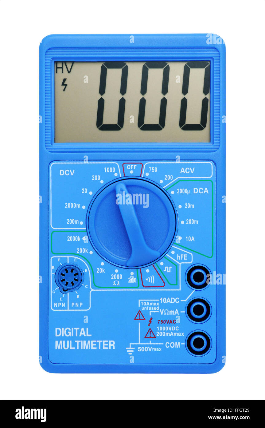 Multimeter for a measurement of a voltage, current and resistance