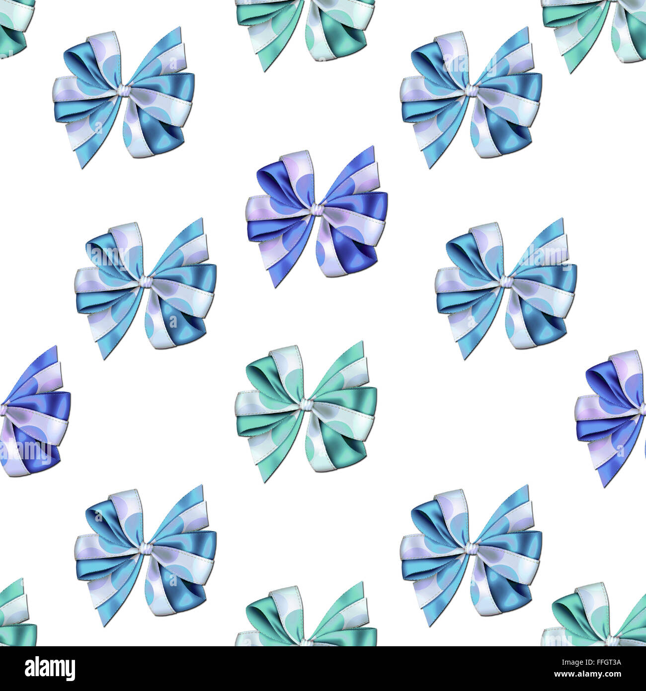 All over background Seamless pattern - Little cute bows and ribbons in ...