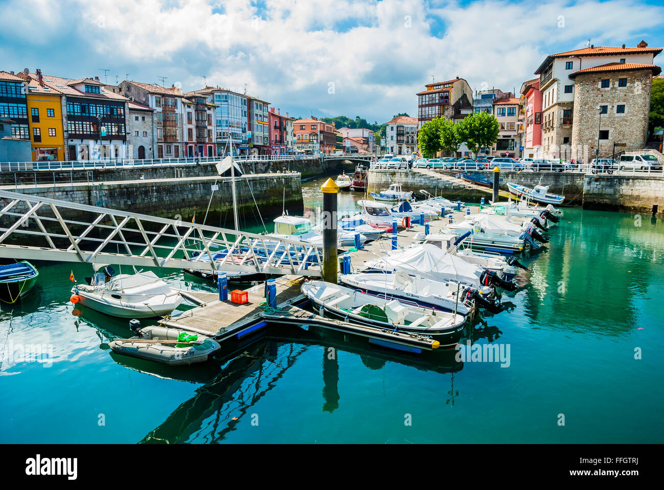Port of Llanes, Asturias, Spain Stock Photo