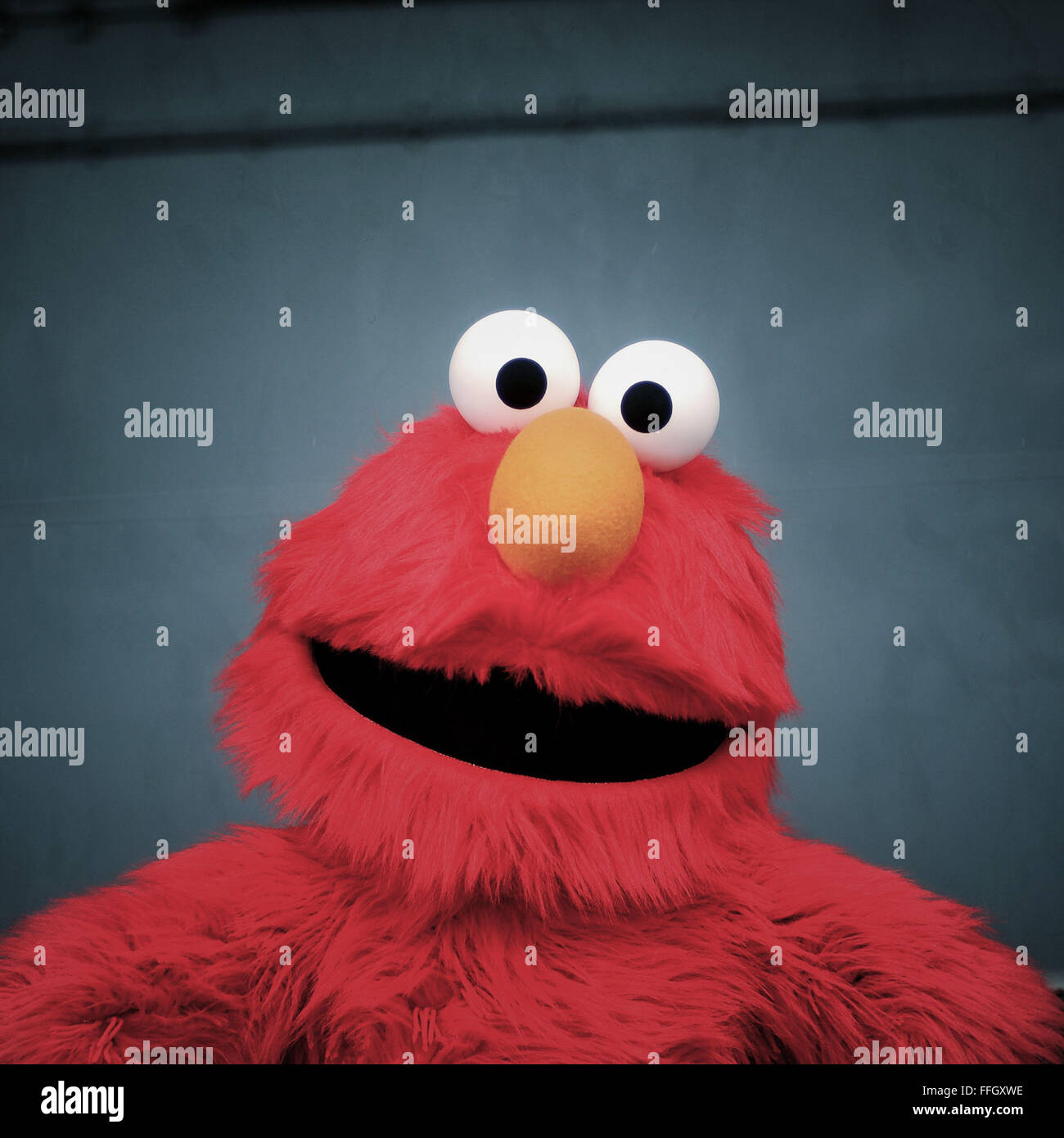 Name: Elmo Where they are from: Sesame Street Reason for visiting: To see  the kids at Air Force Week Stock Photo - Alamy
